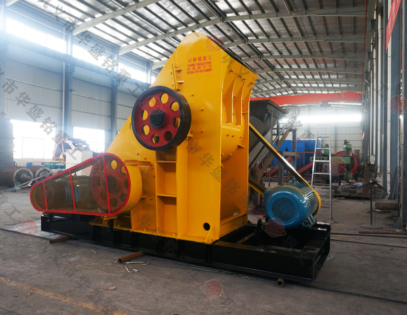 樹皮粉碎機，雙級粉碎機試機 華盛銘重工